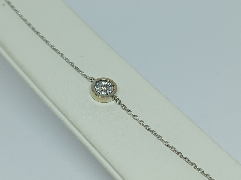 Б585 БРАСЛЕТ С КАМНЯМИ (Au 585)