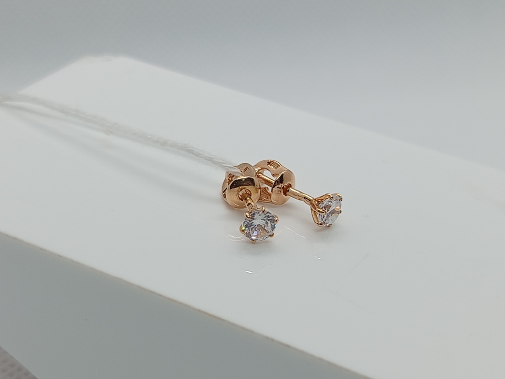 СПУС585 СЕРЬГИ ПУСЕТЫ (Au 585)