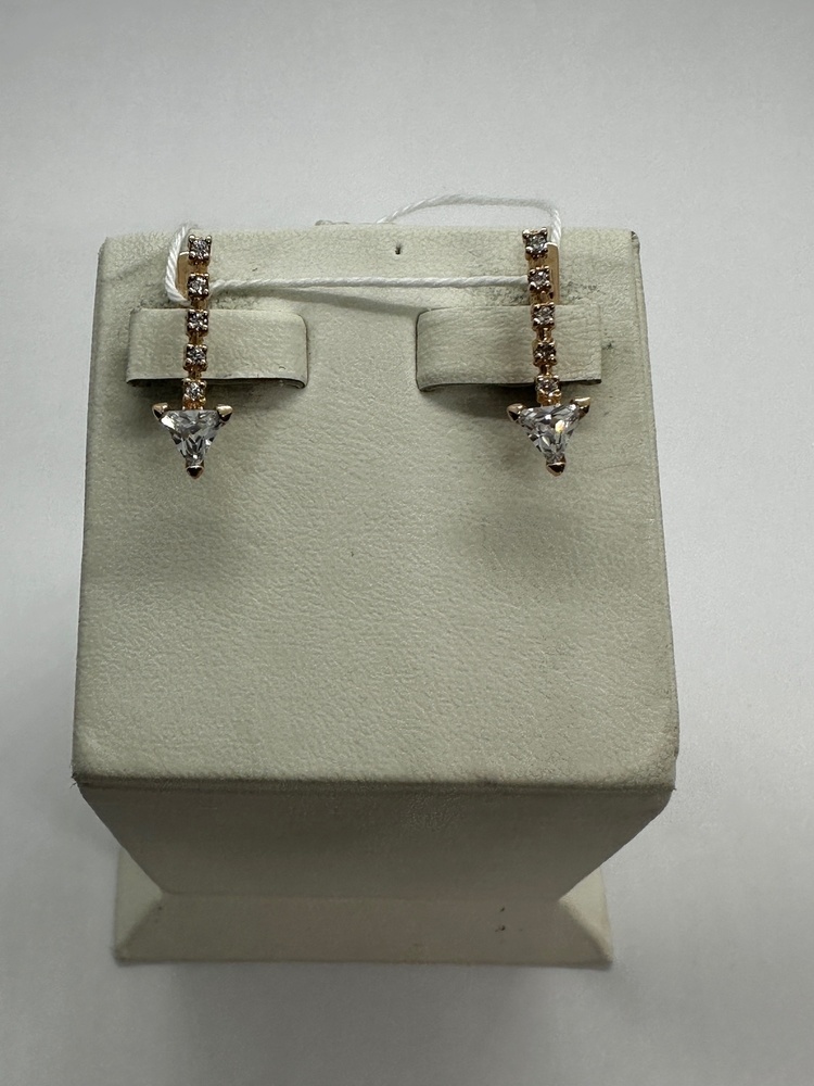 СКМИ585 СЕРЬГИ С КАМНЯМИ (Au 585)