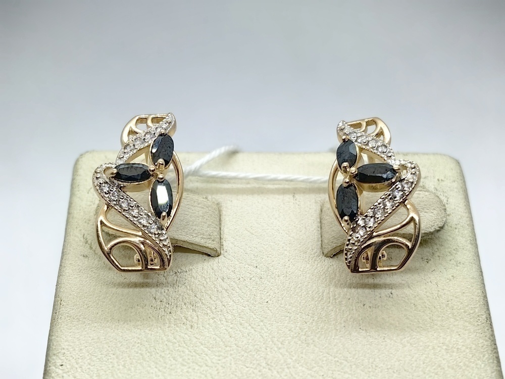 СКМИ585 СЕРЬГИ С КАМНЯМИ (Au 585) СКМИ585 СЕРЬГИ С КАМНЯМИ (Au 585)