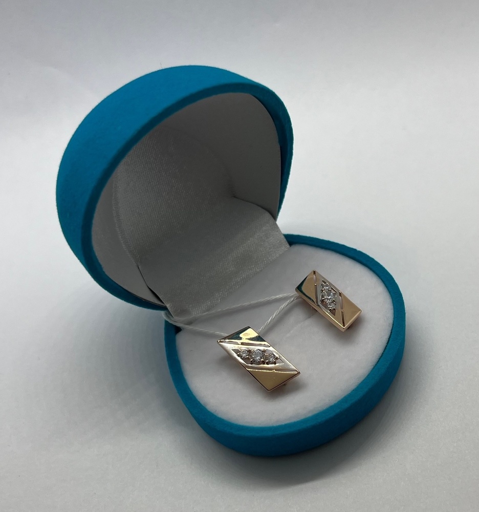 СКМИ585 СЕРЬГИ С КАМНЯМИ (Au 585)