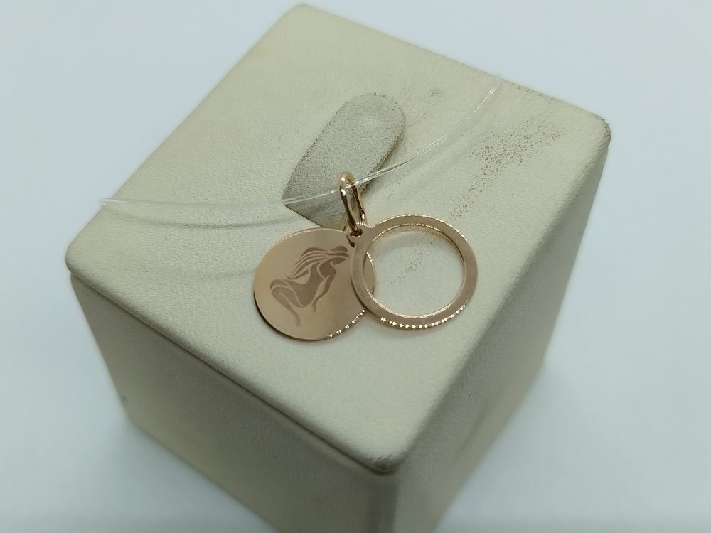 ПОДВЕСКА ЗНАК ЗОДИАКА ДЕВА (Au 585)