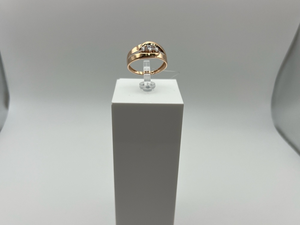 КОЛЬЦО С КАМНЯМИ (Au 585)