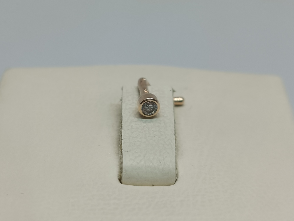 ПИРСИНГ С КАМНЕМ (Au 585)