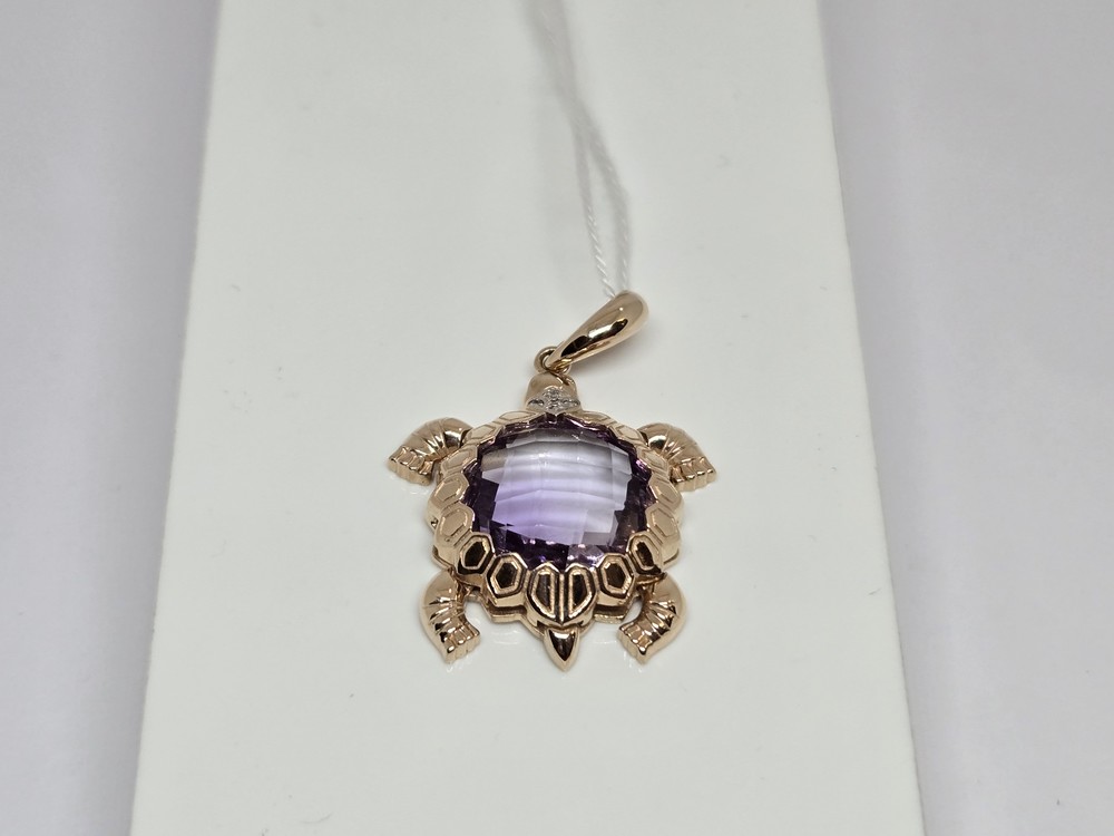 ПОДКМИ585 ПОДВЕСКА С КАМНЯМИ (Au 585)