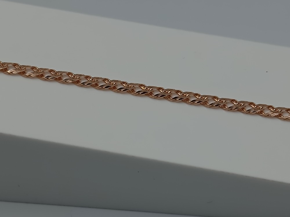 БРАСЛЕТ ПОЛНОВЕСНЫЙ Ромб двойной (Au 585)