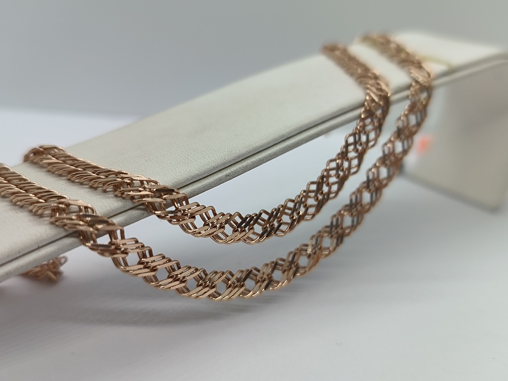 ЦЕПЬ ПОЛНОВЕСНАЯ Ромб тройной (Au 585)