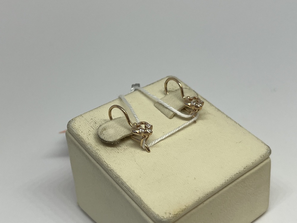 СКМИ585 СЕРЬГИ С КАМНЯМИ (Au 585)