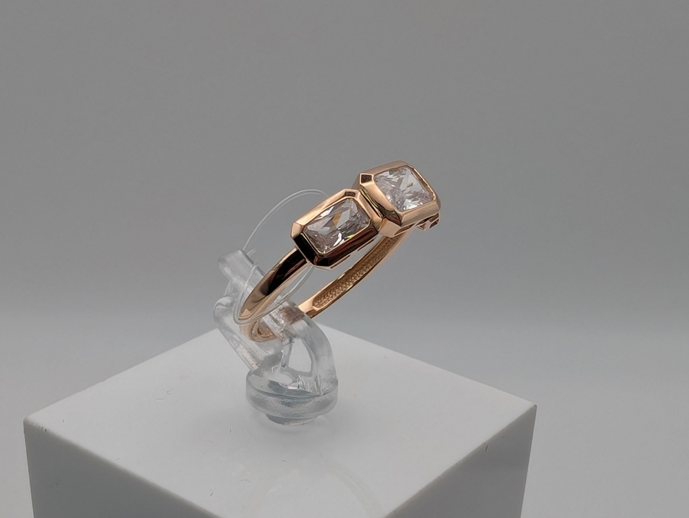 КОЛЬЦО С КАМНЯМИ (Au 585)