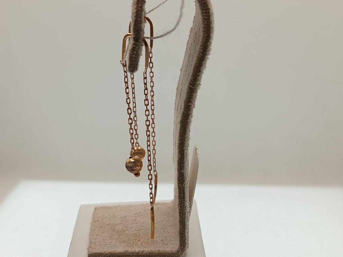 СЕРЬГИ ПРОДЕВКИ без камня (Au 585) СЕРЬГИ ПРОДЕВКИ без камня (Au 585)