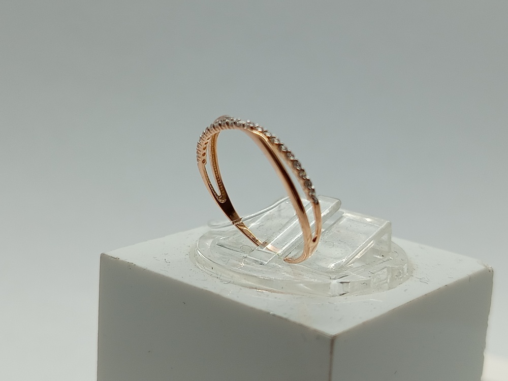 КОЛЬЦО С КАМНЯМИ (Au 585)