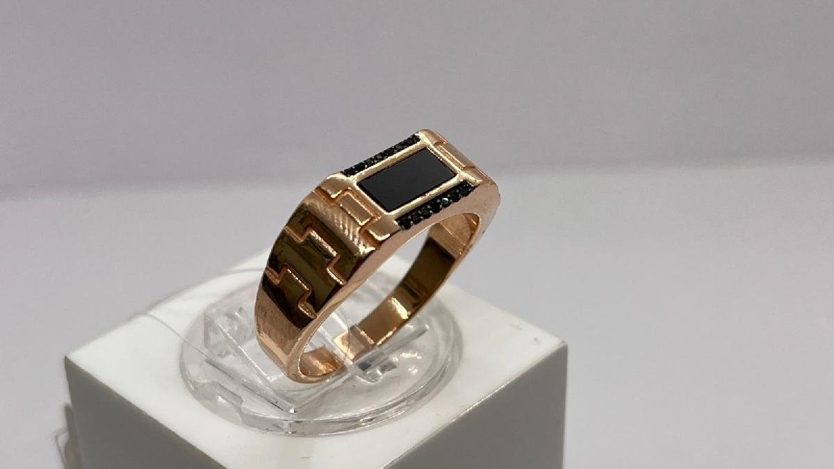 ПЕЧАТКА С КАМНЯМИ (Au 585)