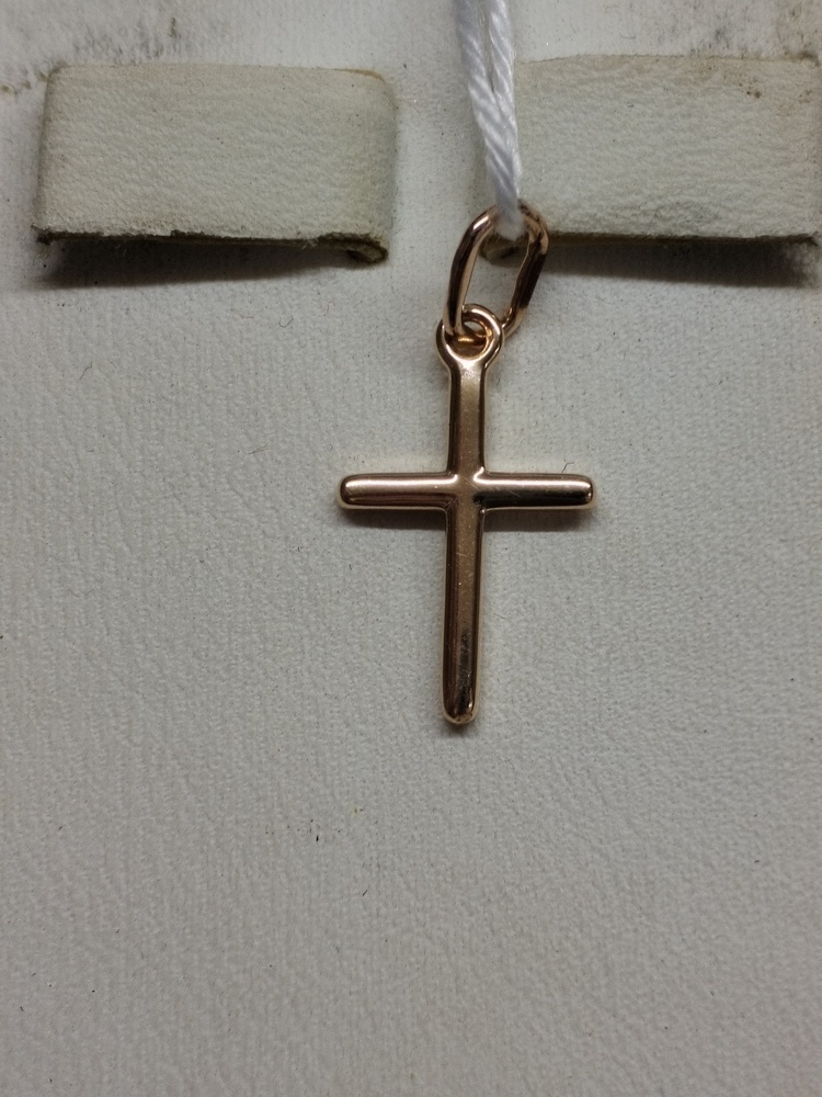 ПОДККИ585 ПОДВЕСКА КРЕСТ С КАМНЯМИ (Au 585)