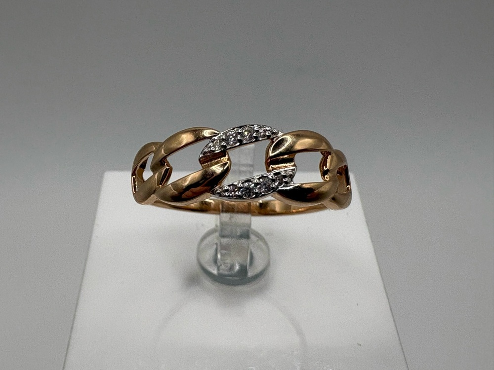 КОЛЬЦО С КАМНЯМИ (Au 585)