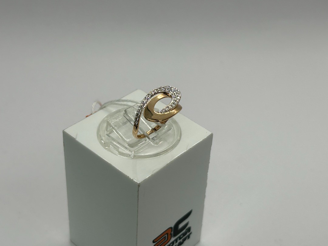 КОЛЬЦО С КАМНЯМИ (Au 585)