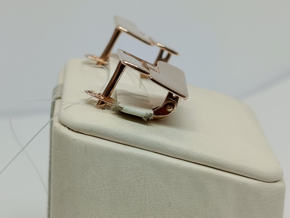 СЕРЬГИ БЕЗ КАМНЯ (Au 585)