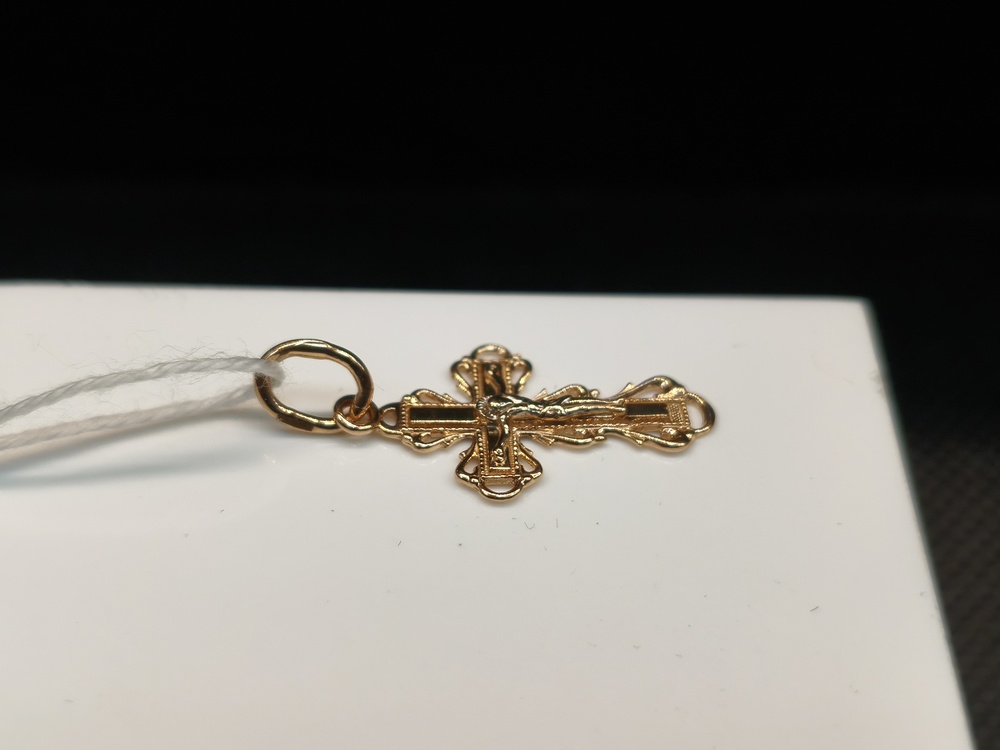 ПОДКБК585 ПОДВЕСКА КРЕСТ БЕЗ КАМНЯ (Au 585)