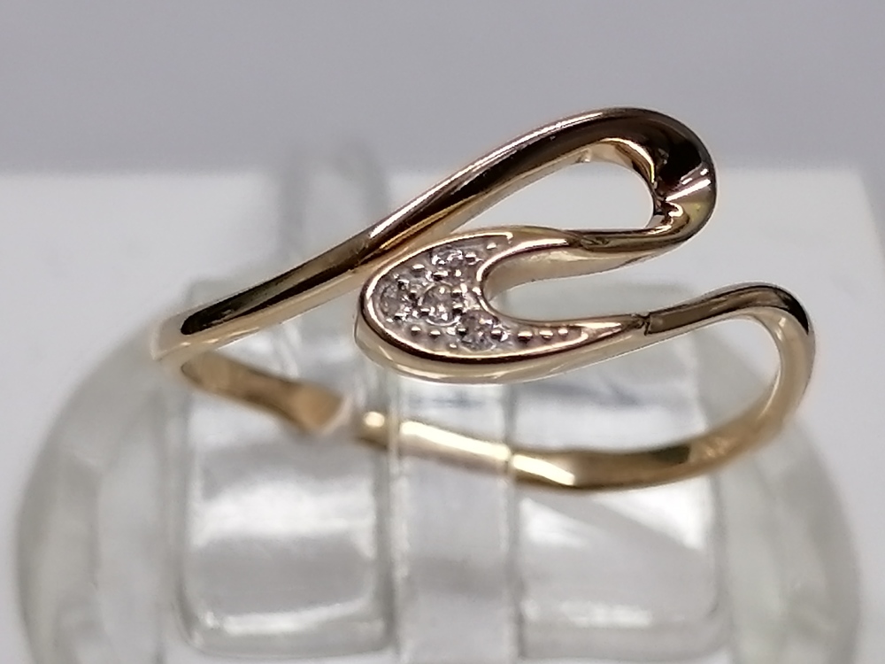 КОЛКМИ585 КОЛЬЦО С КАМНЯМИ (Au 585)