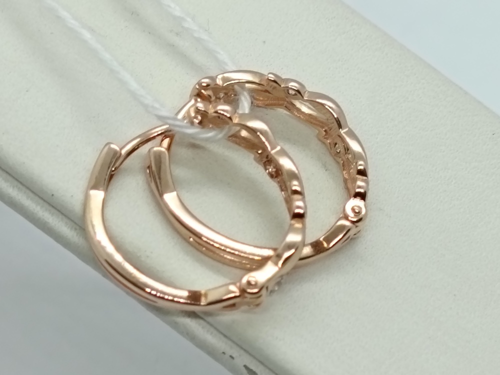 СКМИ585 СЕРЬГИ С КАМНЯМИ (Au 585)