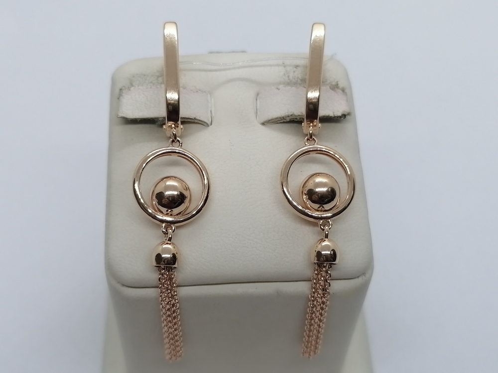 СЕРЬГИ БЕЗ КАМНЯ (Au 585)