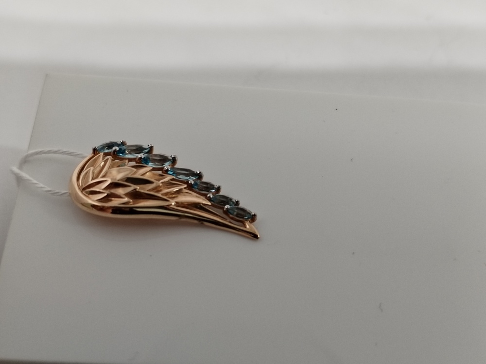 ПОДКМИ585 ПОДВЕСКА С КАМНЯМИ (Au 585)