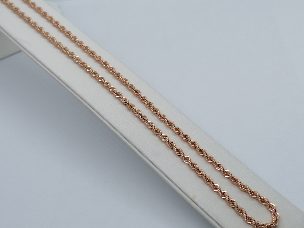 ЦЕПЬ ПУСТОТЕЛАЯ Веревка (Au 585)