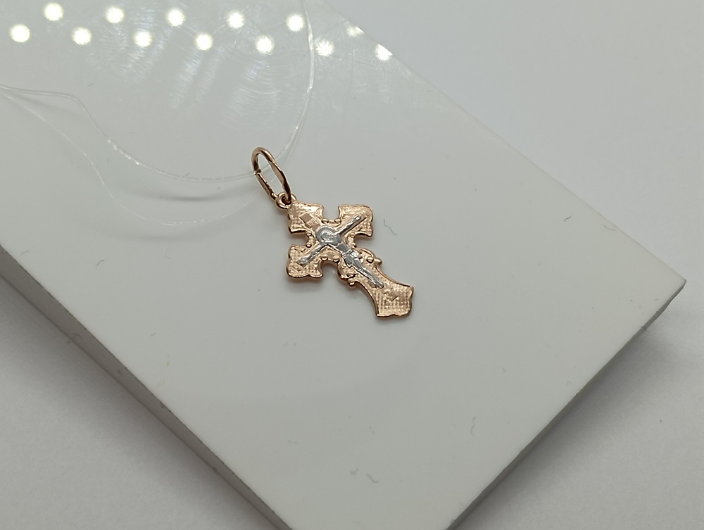 ПОДВЕСКА КРЕСТ без камня (Au 585)