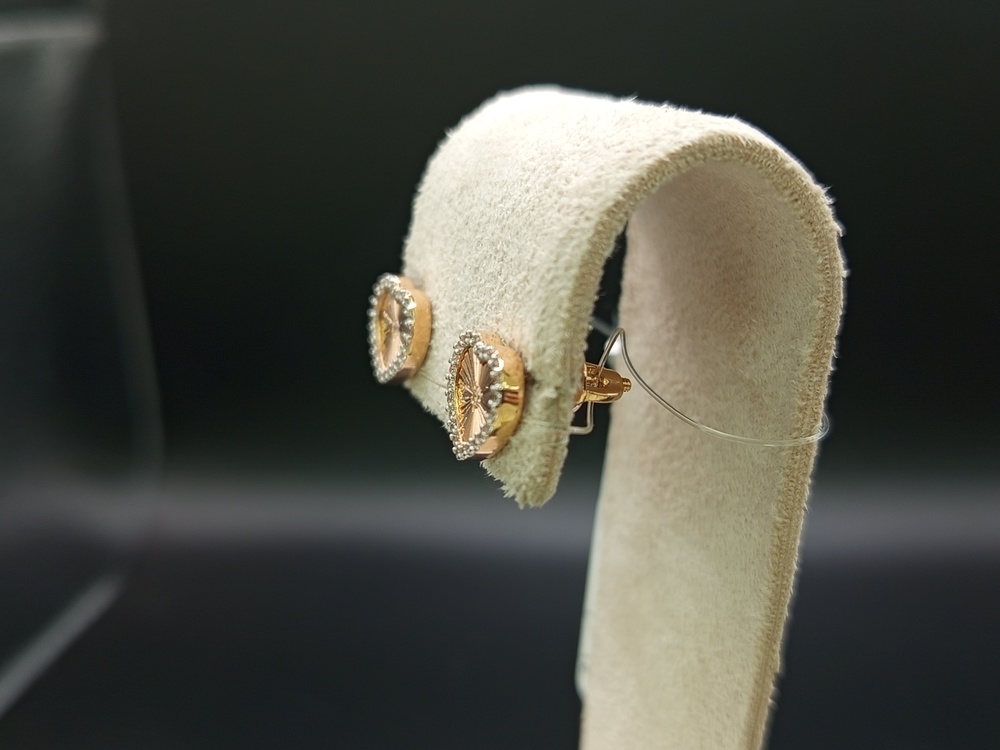 СЕРЬГИ ПУСЕТЫ с камнями (Au 585)