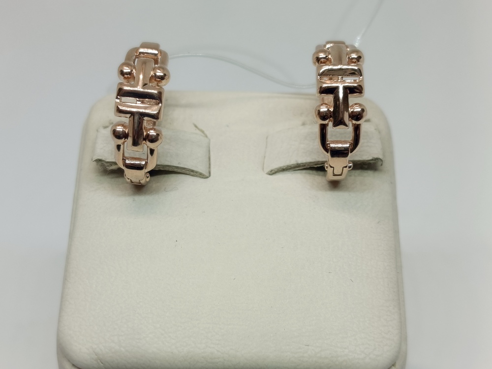 СЕРЬГИ БЕЗ КАМНЯ (Au 585)