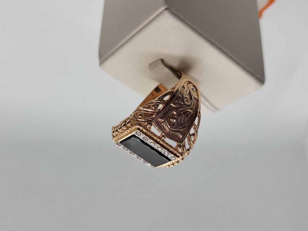 ПЕЧКМИ585 ПЕЧАТКА С КАМНЯМИ (Au 585)