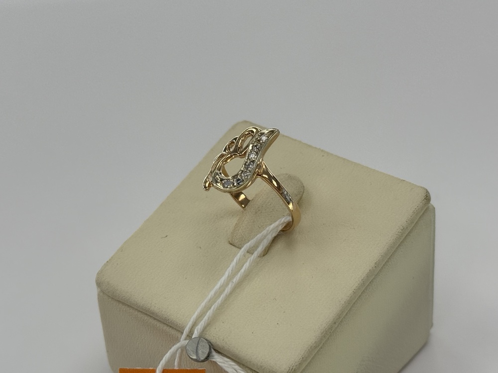 КОЛЬЦО С КАМНЯМИ (Au 585)