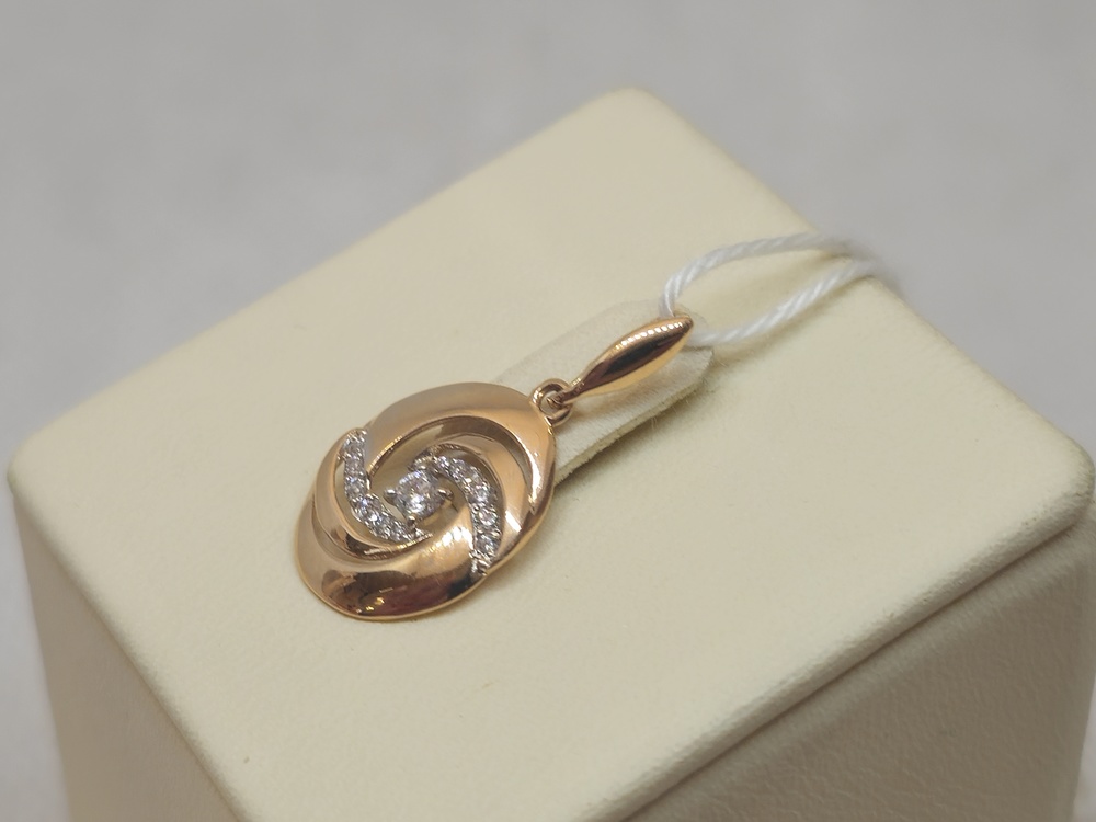 ПОДКМИ585 ПОДВЕСКА С КАМНЯМИ (Au 585)