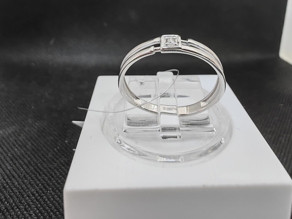 КОЛЬЦО БРИЛЛИАНТ (Ag 925)