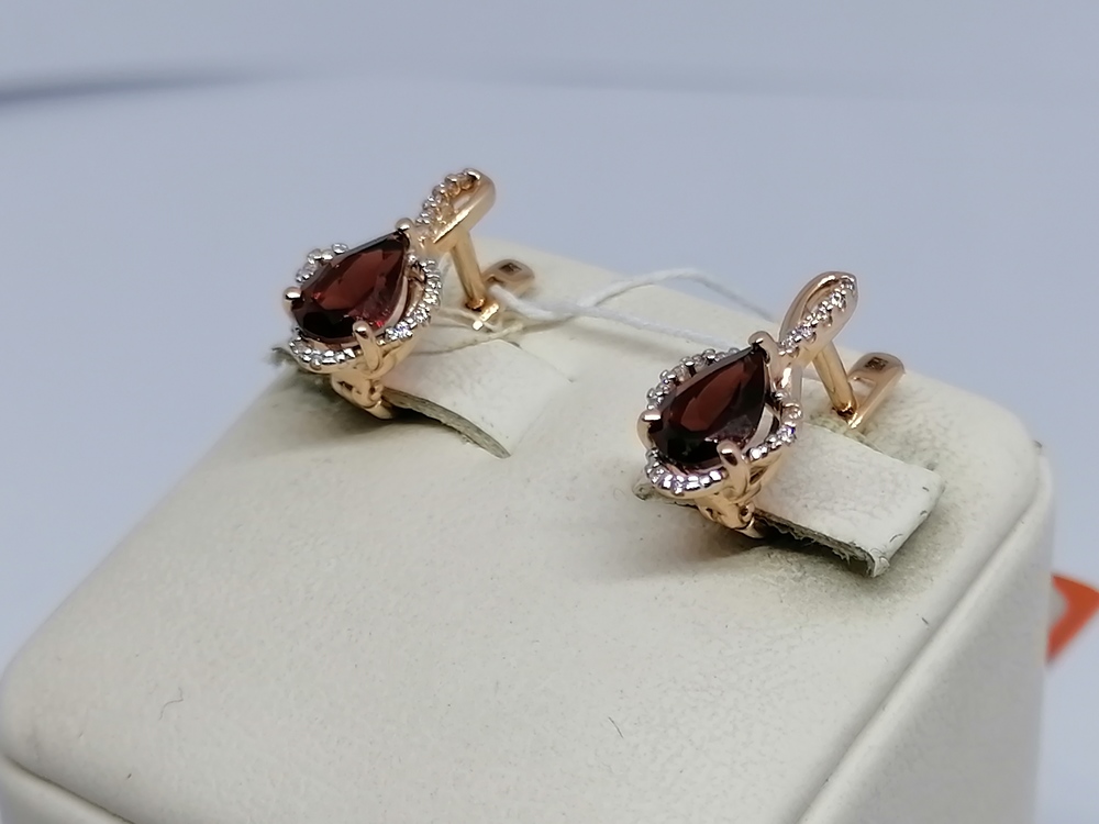 СЕРЬГИ С КАМНЯМИ (Au 585)