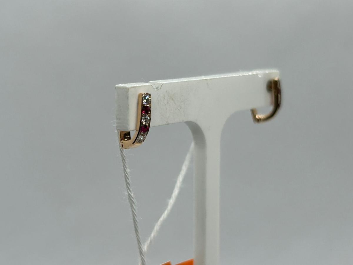 СЕРЬГИ С КАМНЯМИ (Au 585)