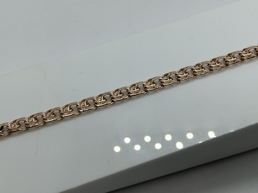 БЛБ585 БРАСЛЕТ ПОЛНОВЕСНЫЙ Бисмарк (Au 585)