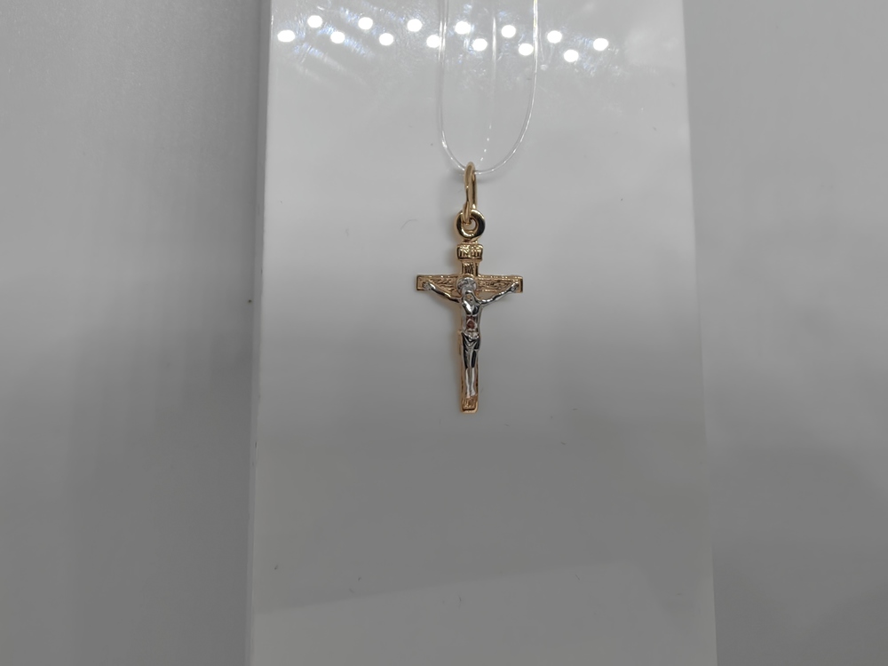 ПОДВЕСКА КРЕСТ без камня (Au 585)