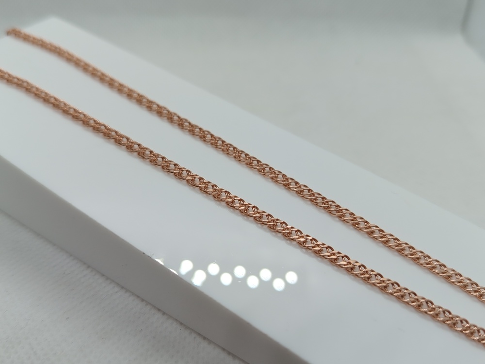 ЦЕПЬ ПУСТОТЕЛАЯ Ромб двойной (Au 585)