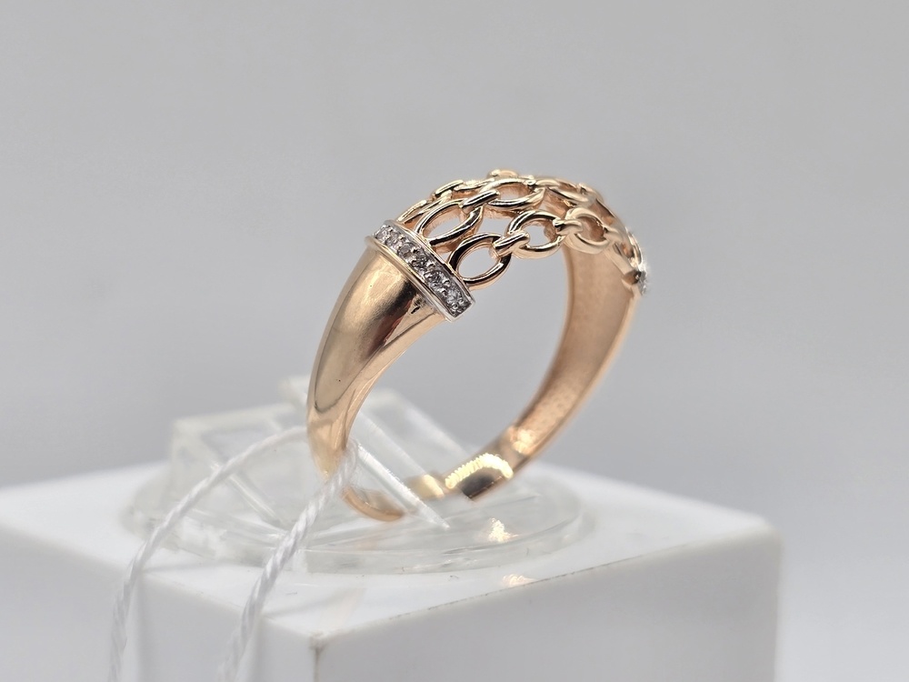 КОЛКМИ585 КОЛЬЦО С КАМНЯМИ (Au 585)