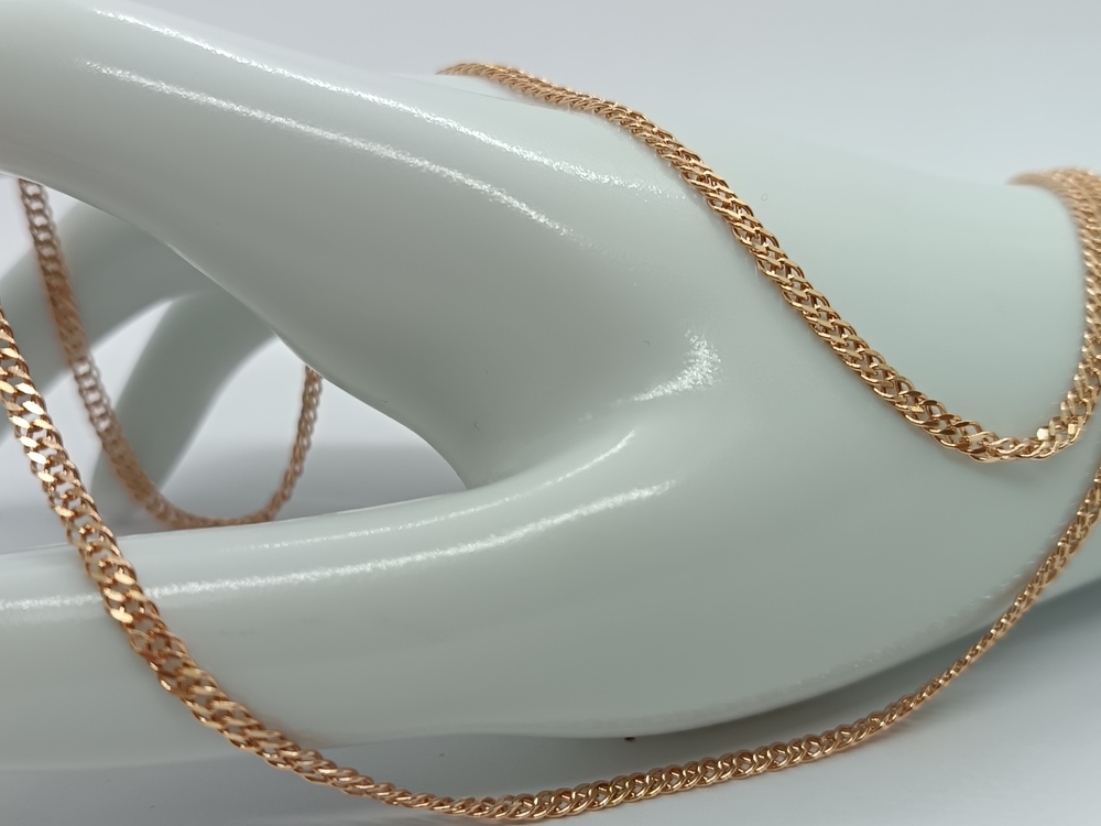 ЦЕПЬ ПОЛНОВЕСНАЯ Ромб двойной (Au 585)