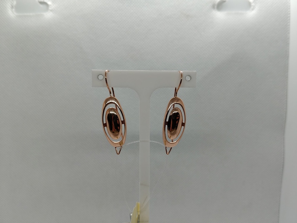 СЕРЬГИ ПЕТЕЛЬКА без камня (Au 585)