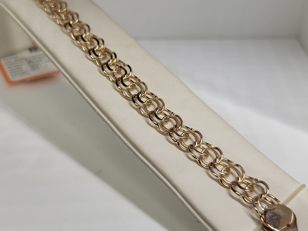 БЛБ585 БРАСЛЕТ ПОЛНОВЕСНЫЙ Бисмарк (Au 585)