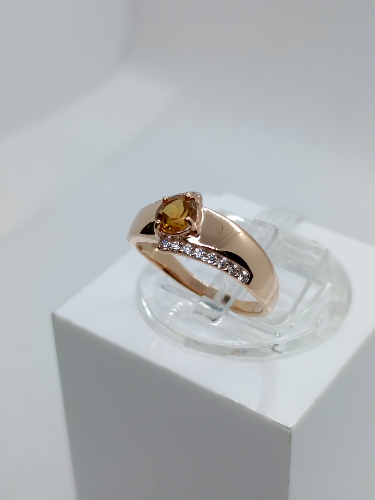 КОЛКМИ585 КОЛЬЦО С КАМНЯМИ (Au 585)