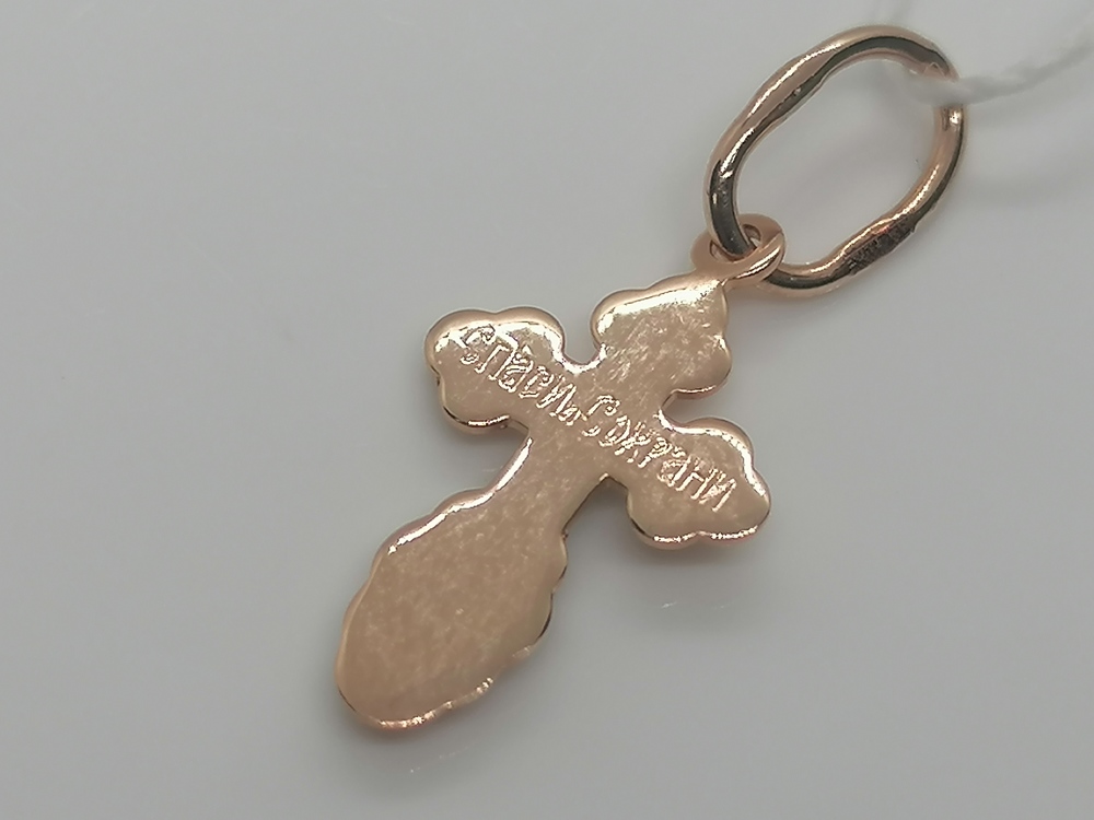 ПОДВЕСКА КРЕСТ без камня (Au 585)