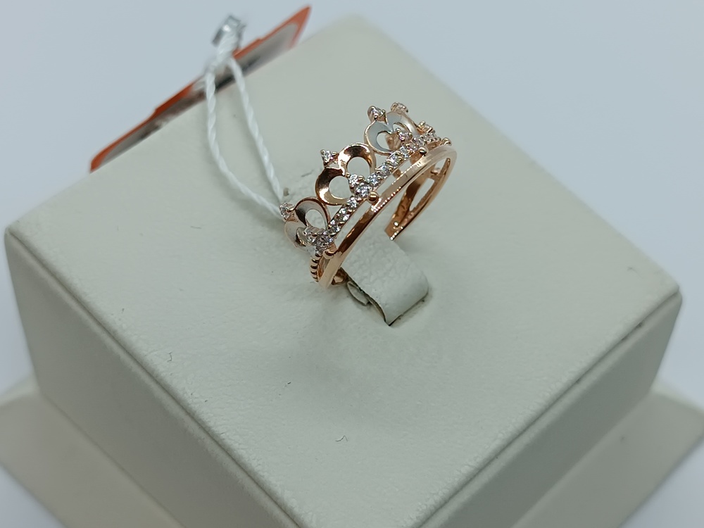 КОЛЬЦО С КАМНЯМИ (Au 585)