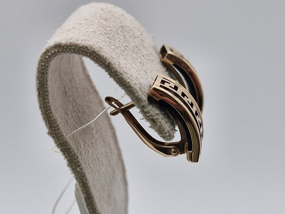 02294К СЕРЬГИ КАУЧУК (Au 585)