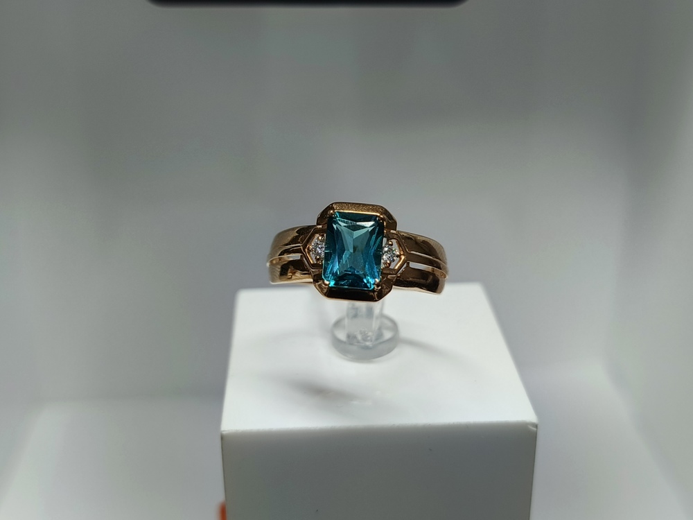 КОЛКМИ585 КОЛЬЦО С КАМНЯМИ (Au 585)