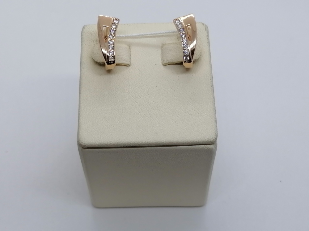 СКМИ585 СЕРЬГИ С КАМНЯМИ (Au 585)