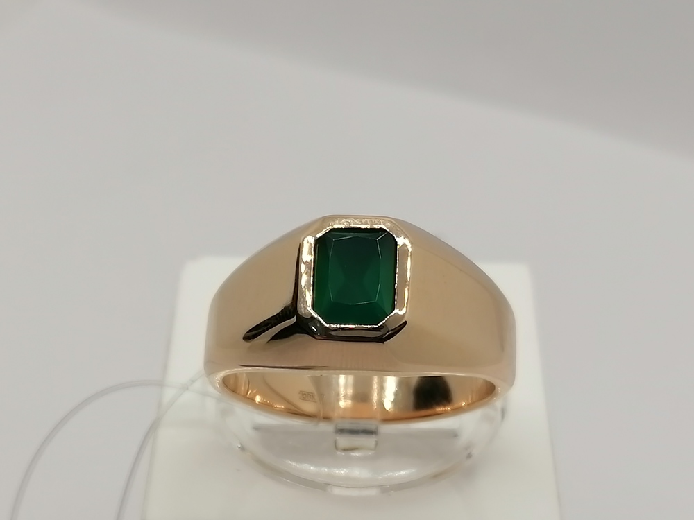 КОЛЬЦО ПЕЧАТКА с камнем (Au 585)