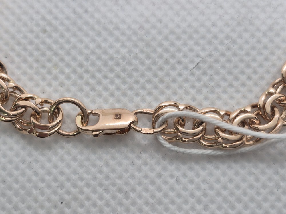 БЛБ585 БРАСЛЕТ ПОЛНОВЕСНЫЙ Бисмарк (Au 585)